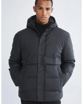 Geaca relaxed fit cu gluga, Gri antracit