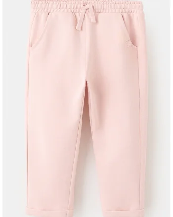 Pantaloni de trening din bumbac cu croiala conica, Roz deschis
