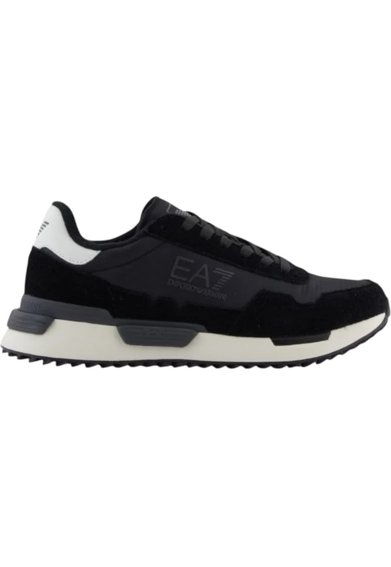 Pantofi sport  EA7 Vintage Running Nylon 47787, Alb/Negru