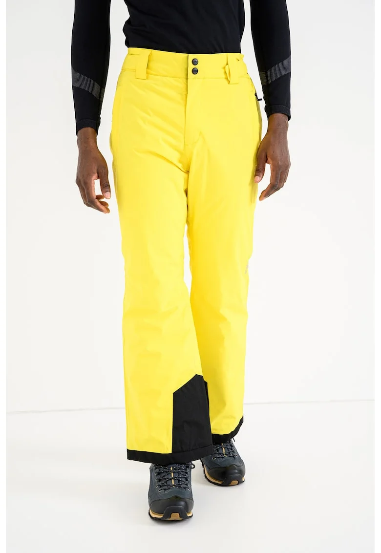 Pantaloni cu talie medie pentru schi, Galben