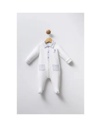 Salopeta bebelusi, USB2257-WHITE, Alb,