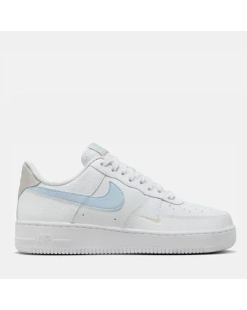 Pantofi sport Air Force 1 '07,  Sintetic, Alb/Cyan
