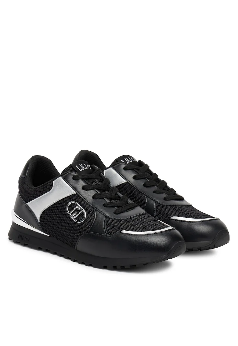Pantofi sport dama,  BF5013 PX685, negru/argintiu, sintetic