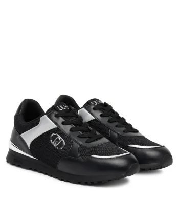 Pantofi sport dama,  BF5013 PX685, negru/argintiu, sintetic