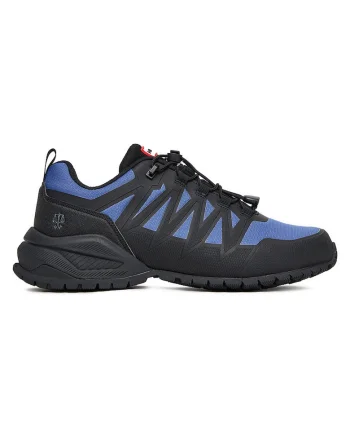 Pantofi sport barbati,  trekking, negru/albastru, textil