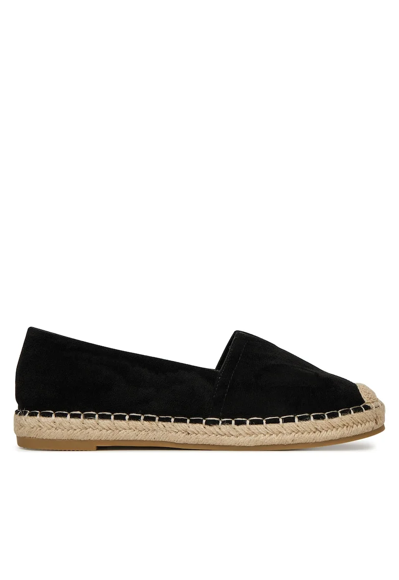 Espadrile dama,  negru, textil