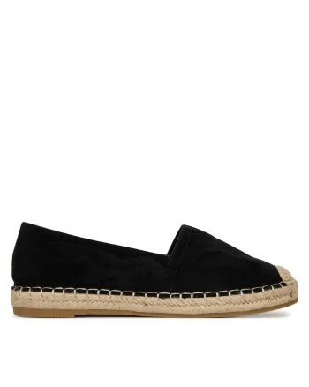 Espadrile dama,  negru, textil