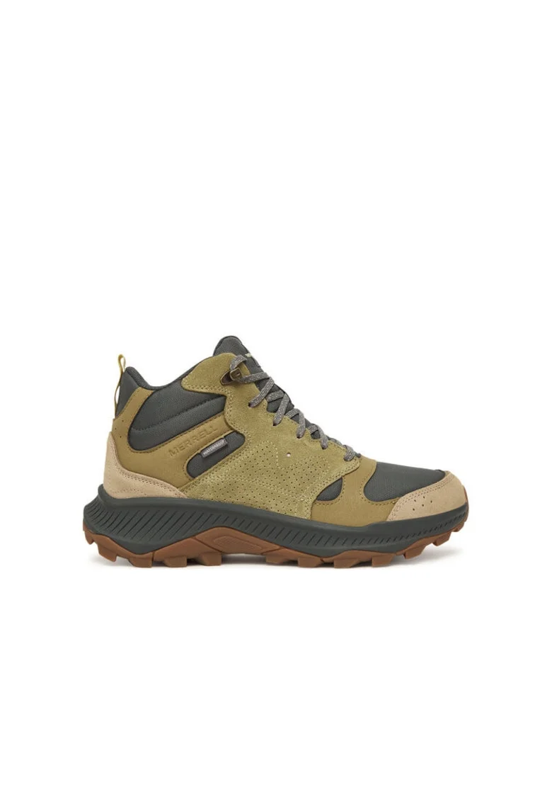 Ghete trekking barbati  Mountain Tempo Sol Mid, multicolor, piele naturala