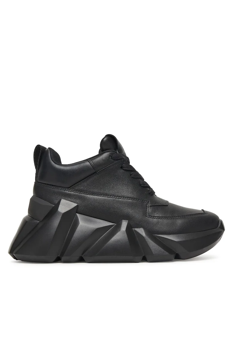 Pantofi sport dama,  piele naturala, negru