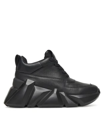 Pantofi sport dama,  piele naturala, negru