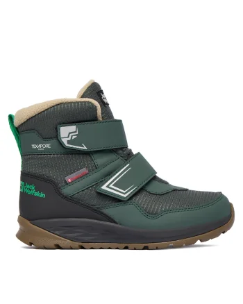 Ghete sport fete,  textil, negru/verde,