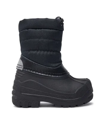 Cizme sport copii,  textil, negru