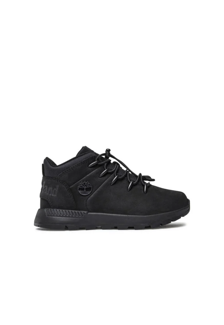 Pantofi sport baieti,  piele naturala, negru,