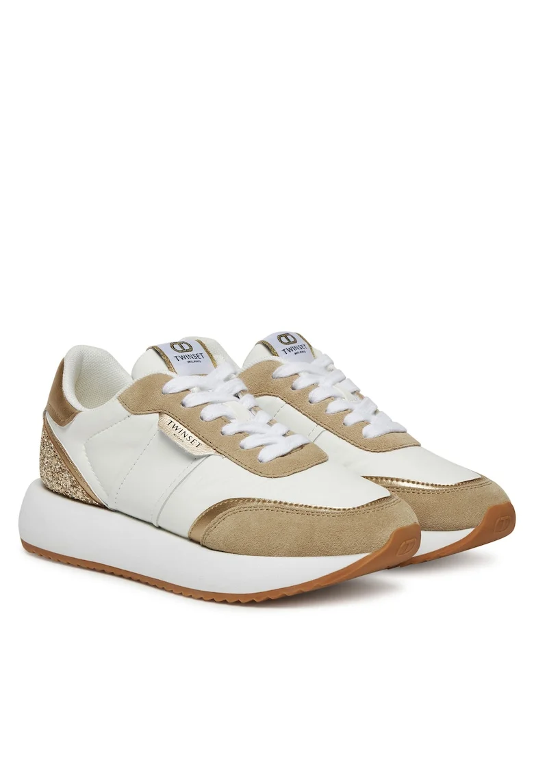 Pantofi sport dama,  251TCP022, alb/maro