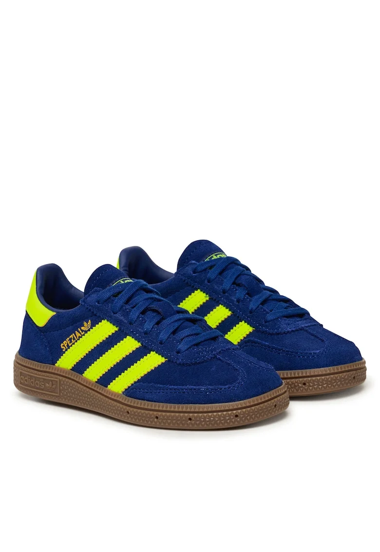 Pantofi sport copii,  Vicblu/Syello/Gum5, piele naturala, pentru handball