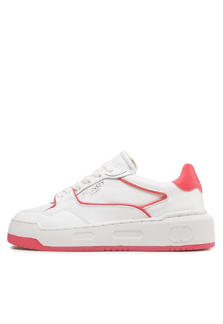 Pantofi sport dama,  Azelea 00453, piele ecologica, alb,