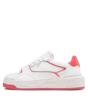 Pantofi sport dama,  Azelea 00453, piele ecologica, alb,