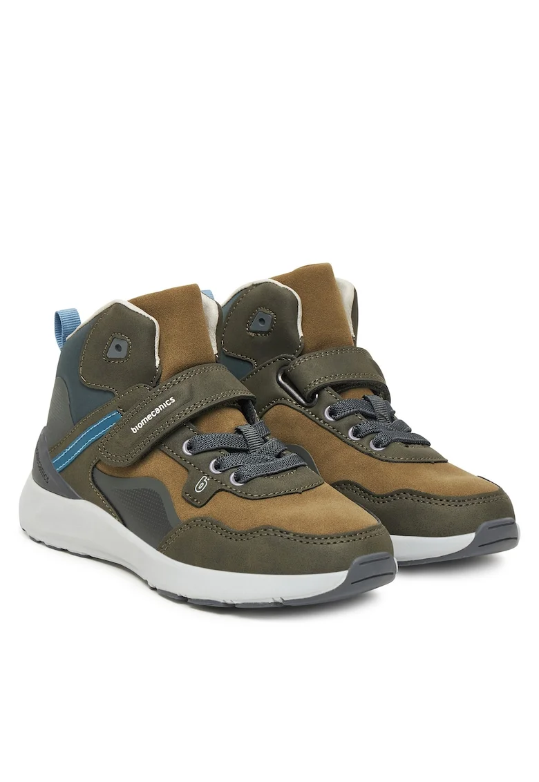 Ghete sport baieti,  piele ecologica, multicolor
