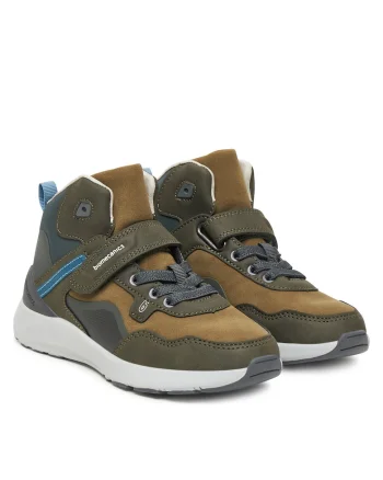 Ghete sport baieti,  piele ecologica, multicolor