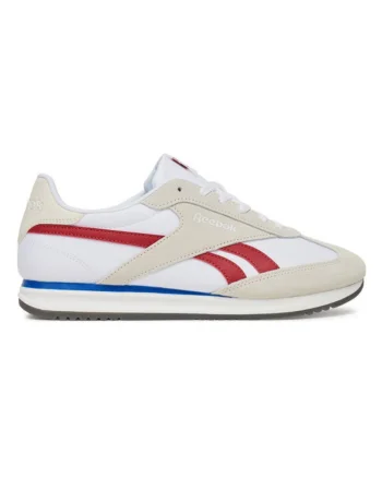 Pantofi sport barbati  alergare, piele naturala, alb