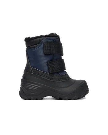 Cizme sport fete,  plastic, bleumarin/negru