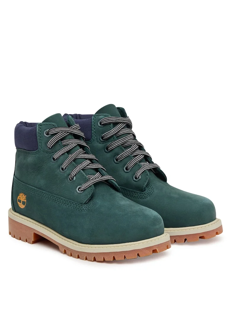 Ghete sport baieti,  piele naturala, verde/albastru