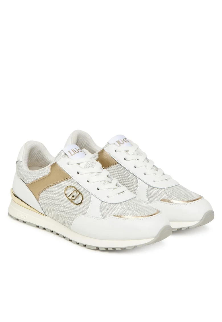 Pantofi sport dama,  S1052 Maxi Wonder, alb/auriu, piele naturala
