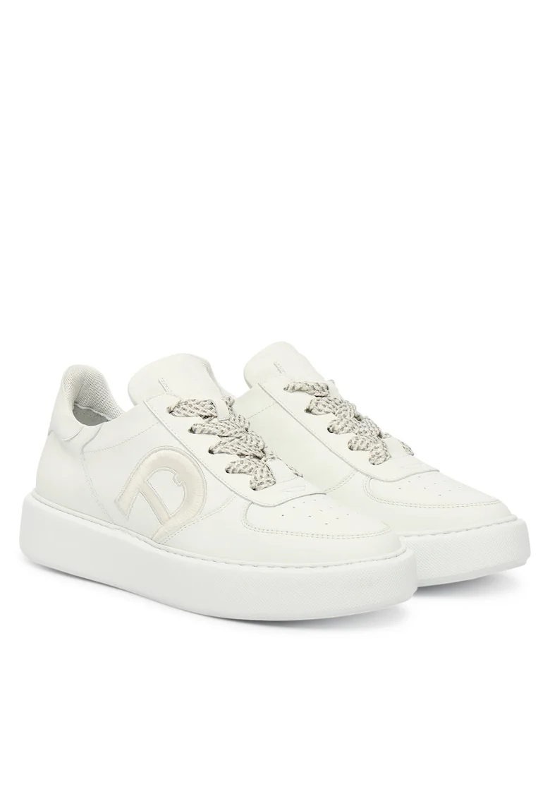 Pantofi sport dama  model White 002, piele naturala, culoare alba