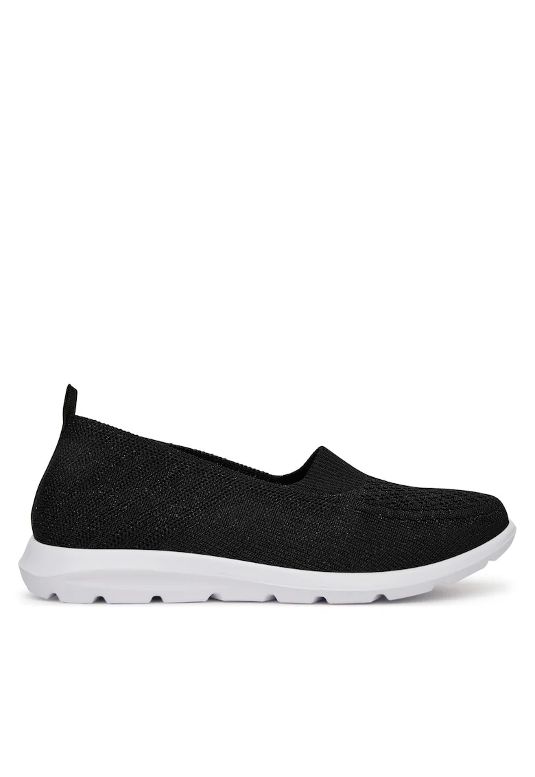 Espadrile dama,  negru, material textil