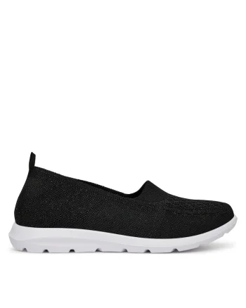 Espadrile dama,  negru, material textil