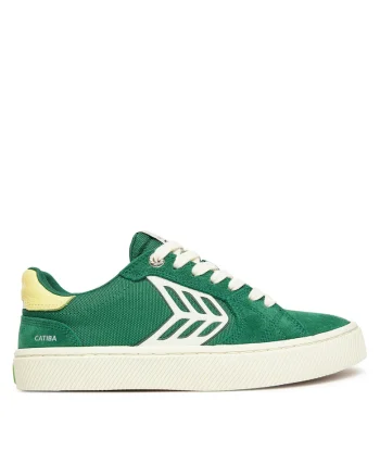 Pantofi sport dama,  Green Catiba, piele naturala, verde