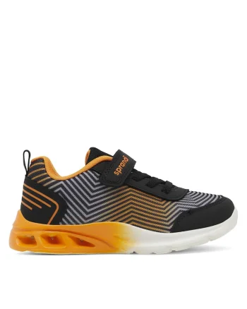 Pantofi sport copii,  adidasi baieti, negru, material textil