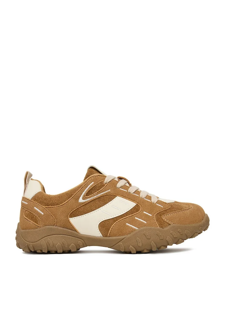 Pantofi sport dama,  maro/crem