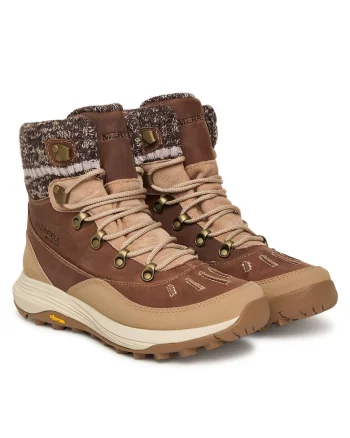 Ghete sport dama  Hazel Siren 4 Thermo Mid Z, piele naturala, Maro