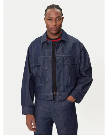 Geaca de blugi barbati  bleumarin, material denim