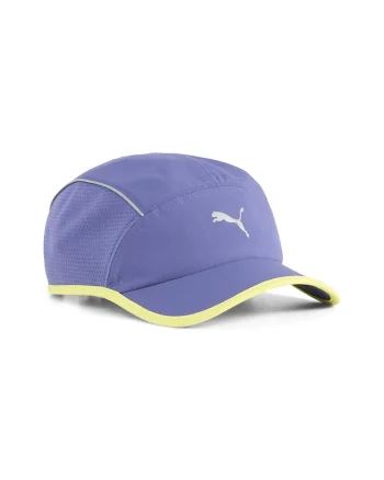 Sapca unisex cu snururi de ajustare pentru alergare, Galben pal/Albastru azur