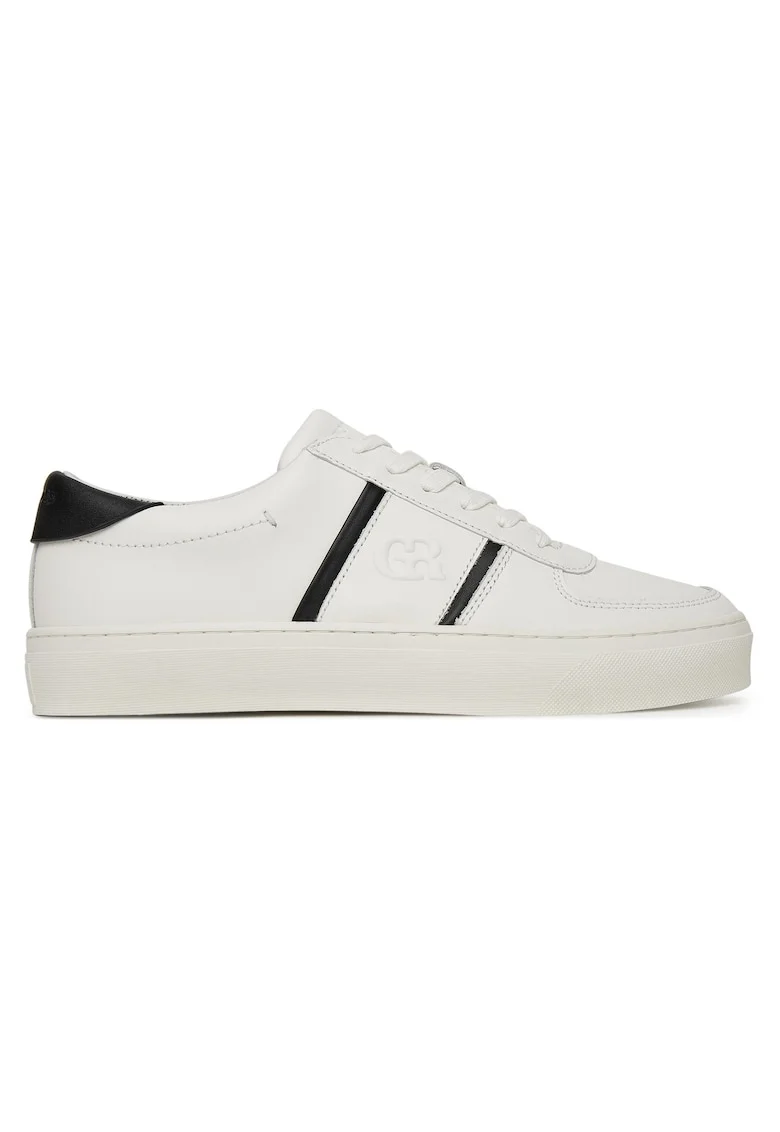 Pantofi barbati,  ENZO-01, piele naturala, alb