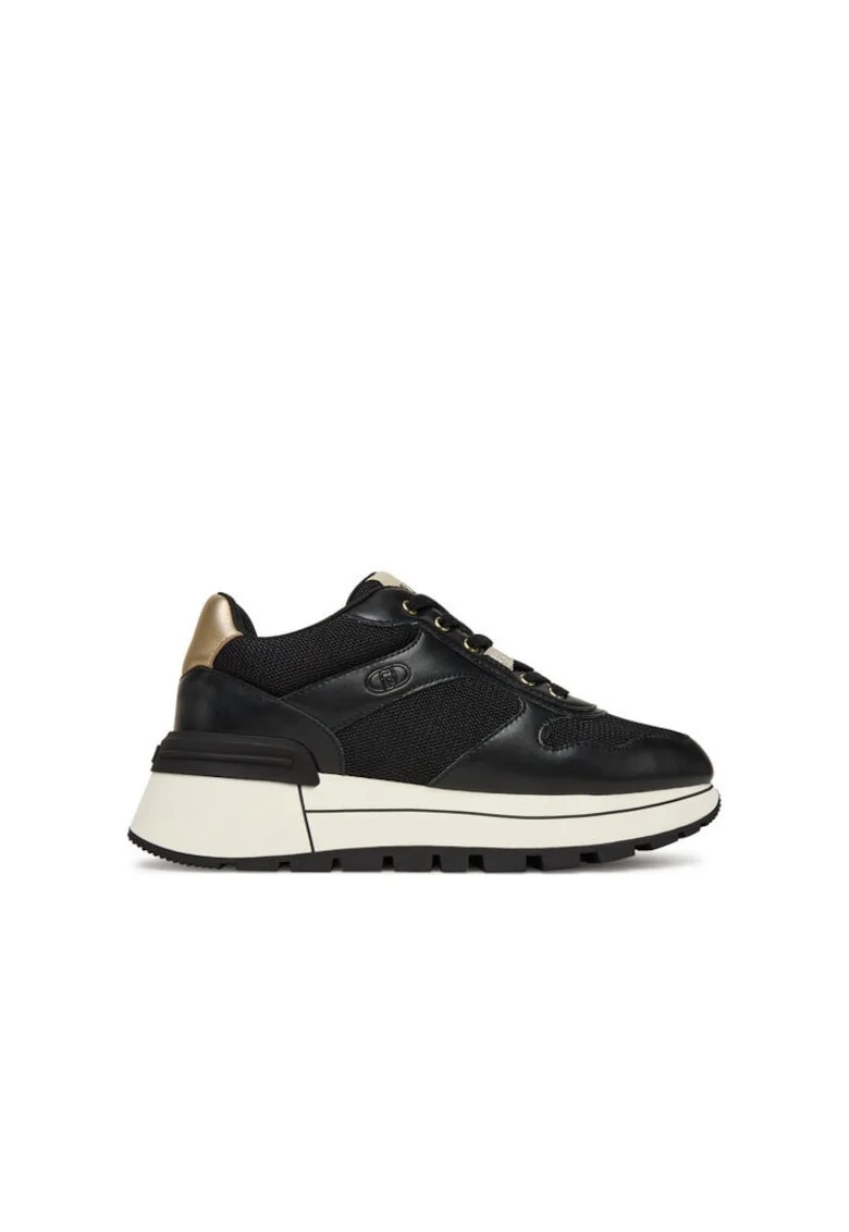 Adidasi  S1189 Minunat 28 BF5047 PX, negru/auriu, piele naturala,