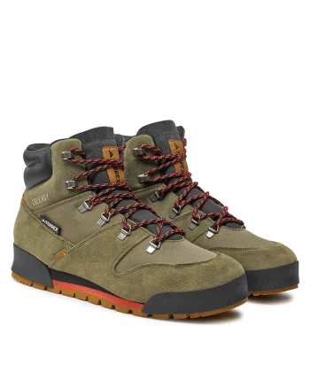 Ghete sport barbati,  Olistr/Brostr/Seimor, piele naturala, verde