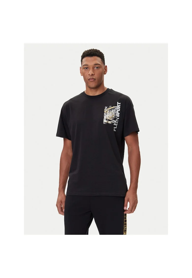 Tricou barbati  negru, din bumbac