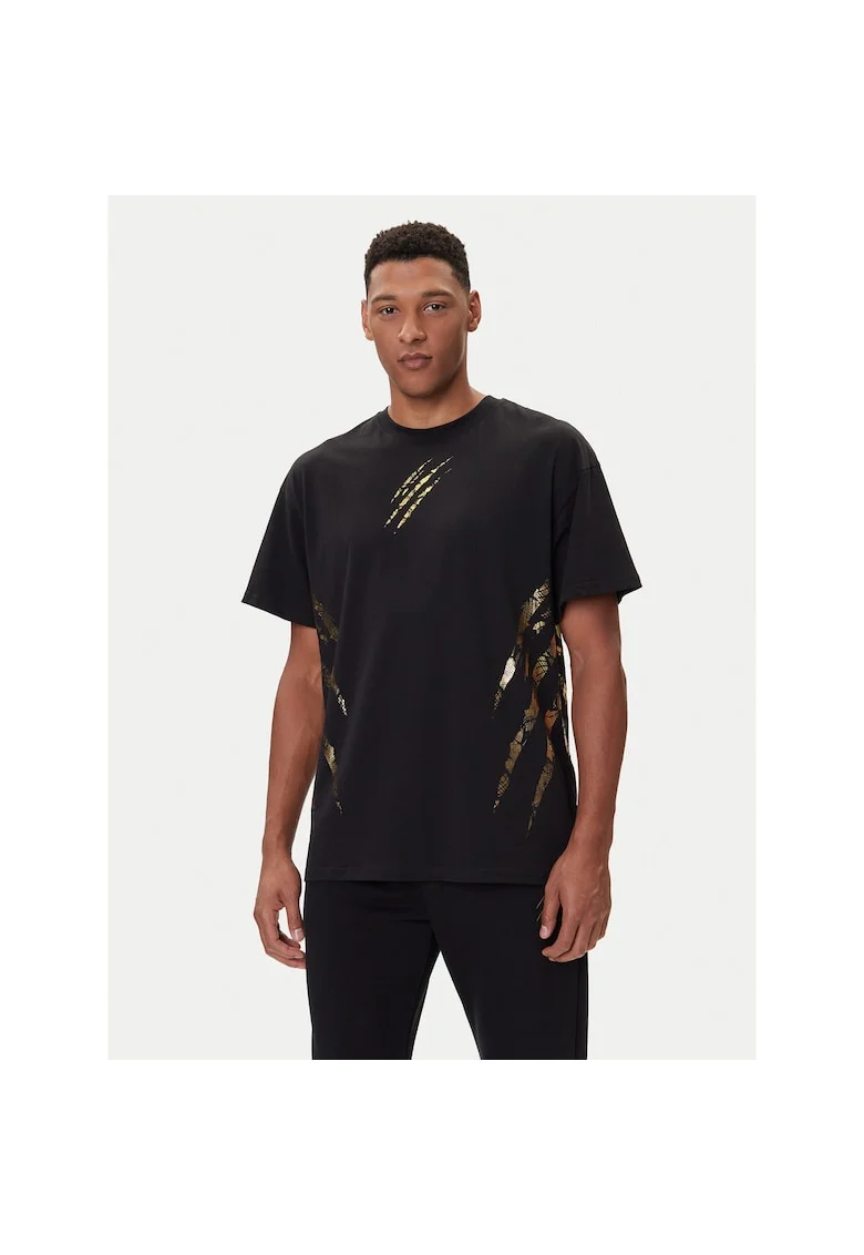 Tricou sport barbati  negru, bumbac, lifestyle