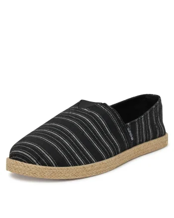 Espadrile barbati,  textil, negru