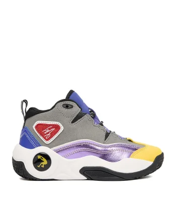Pantofi sport copii,  adidasi gri, piele naturala