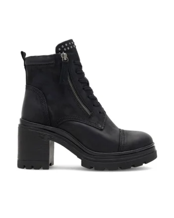 Botine dama,  piele naturala, negru,