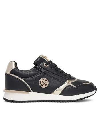 Pantofi sport dama,  sneakers, piele ecologica, negru