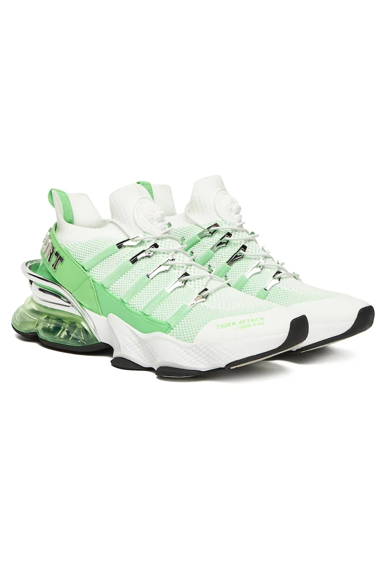 sport barbati,  Alb/Verde, textil, Alb/Verde