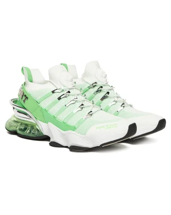 sport barbati,  Alb/Verde, textil, Alb/Verde