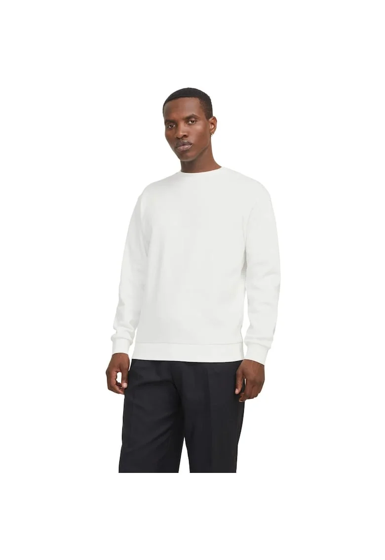 Bluza JACK &JONES Bradley Crew 53415, Alb