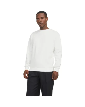 Bluza JACK &JONES Bradley Crew 53415, Alb