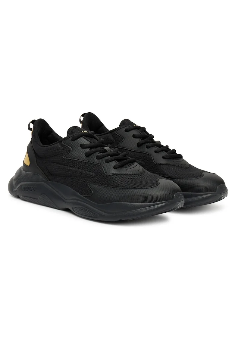 Pantofi sport barbati  model Black 007, culoare negru, tesatura